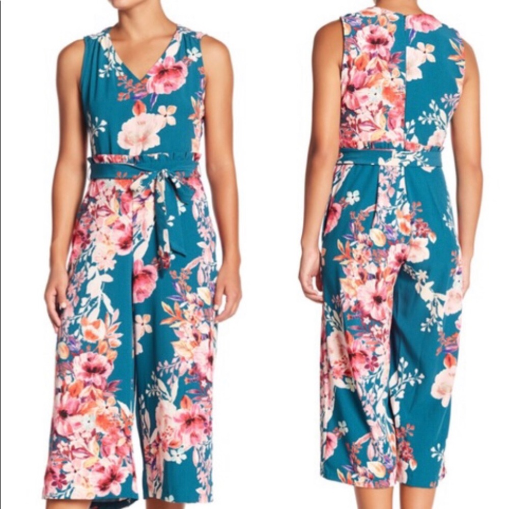 NWT ECI Paperbag Waist Jumpsuit Women